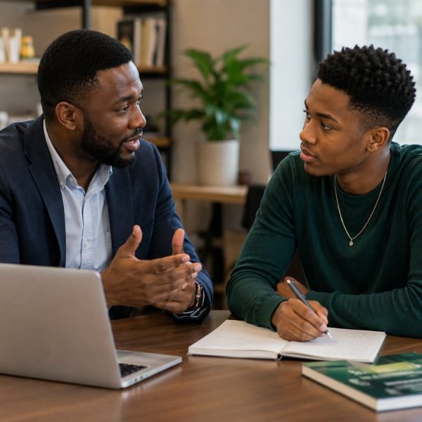 Professional mentoring a young person
