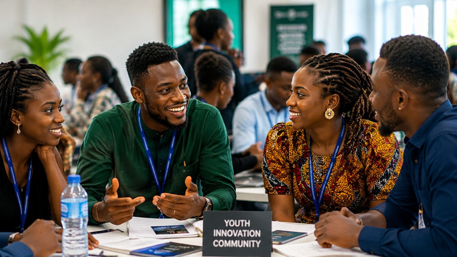 Young Nigerian Canadians taking part in a youth program