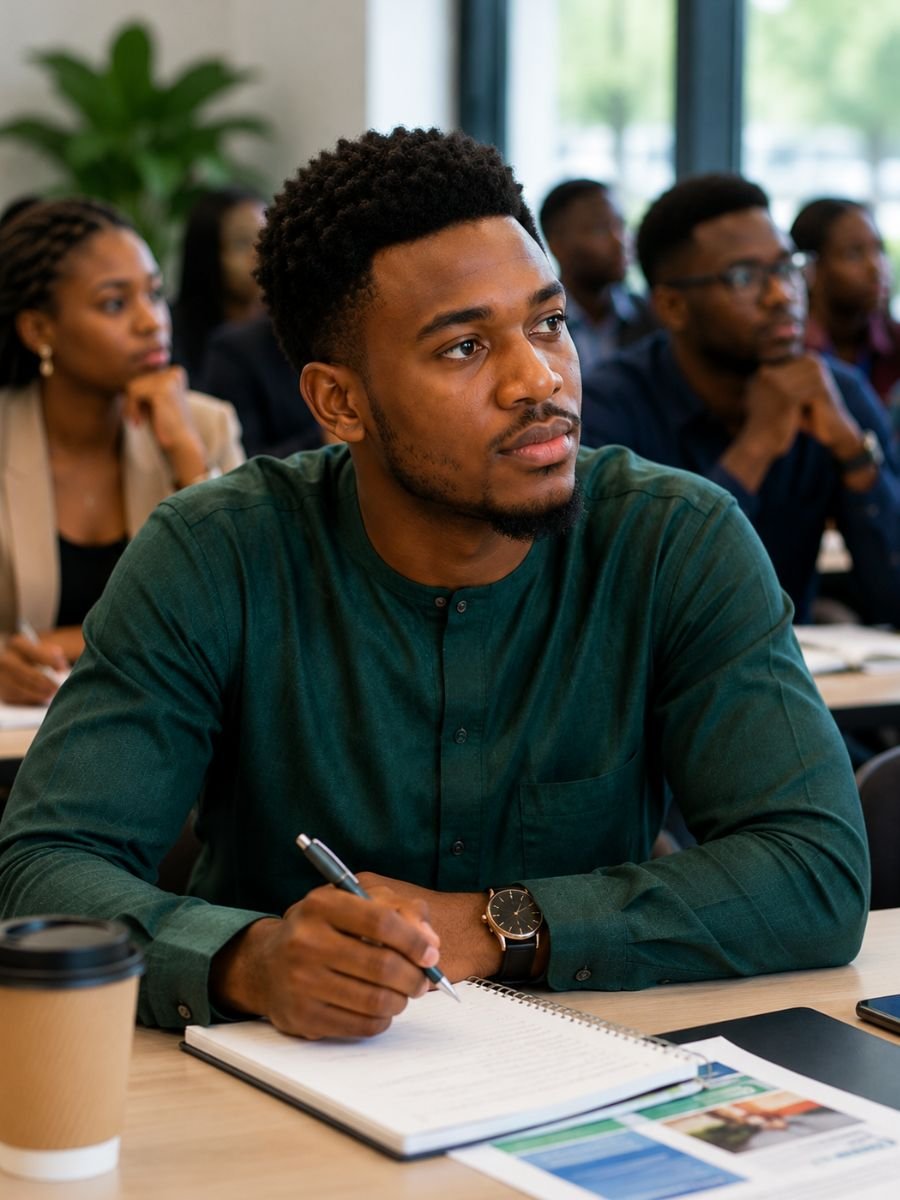 Youth listening during a workshop