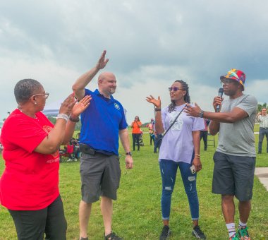 ANCIM community members gathered outdoors